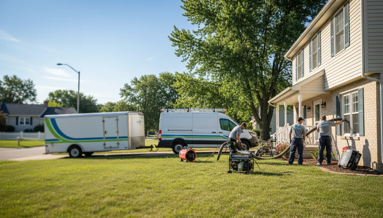 Flooded Basement Restoration And Cleanup With Repair in Dexter, IA near me